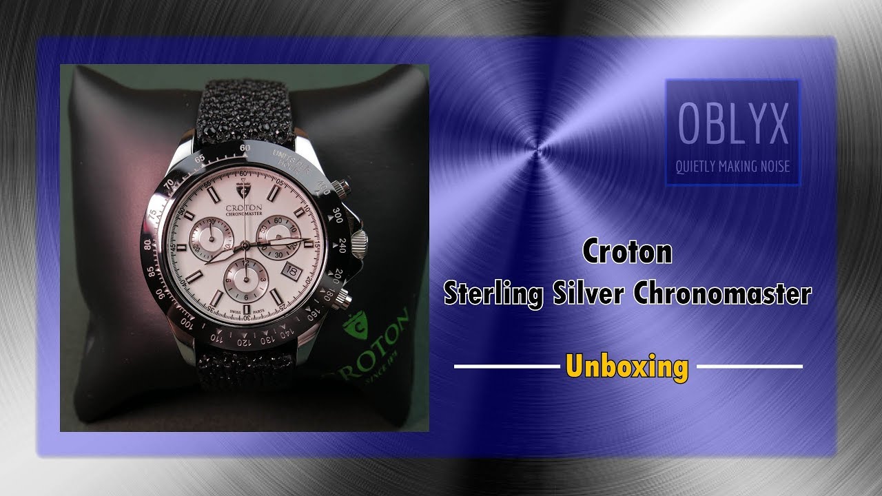 Croton Sterling Silver Chronomaster Unboxing