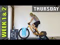 3 - aerobic training for weight loss with changing pedalling rhythm. Zone 1.