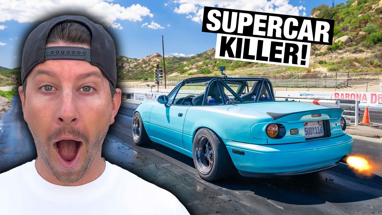 525HP LS3 Miata First Drag Strip Pulls! YouTube