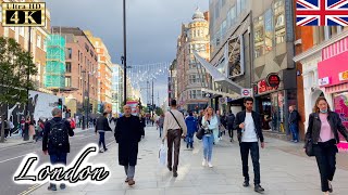 🇬🇧【4K】London Autumn Walk -  Oxford Street (October, 2021)