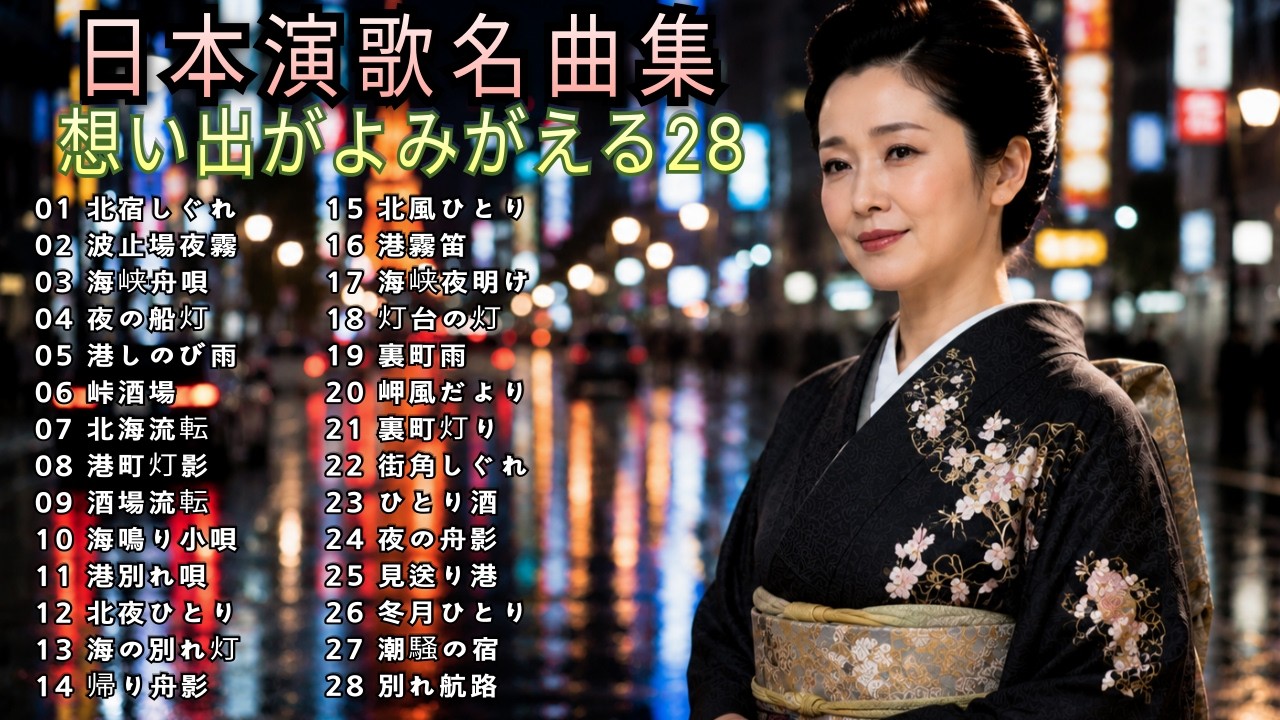 昭和演歌】懐かしの演歌30曲｜想い出がよみがえる日本演歌名曲集｜北宿