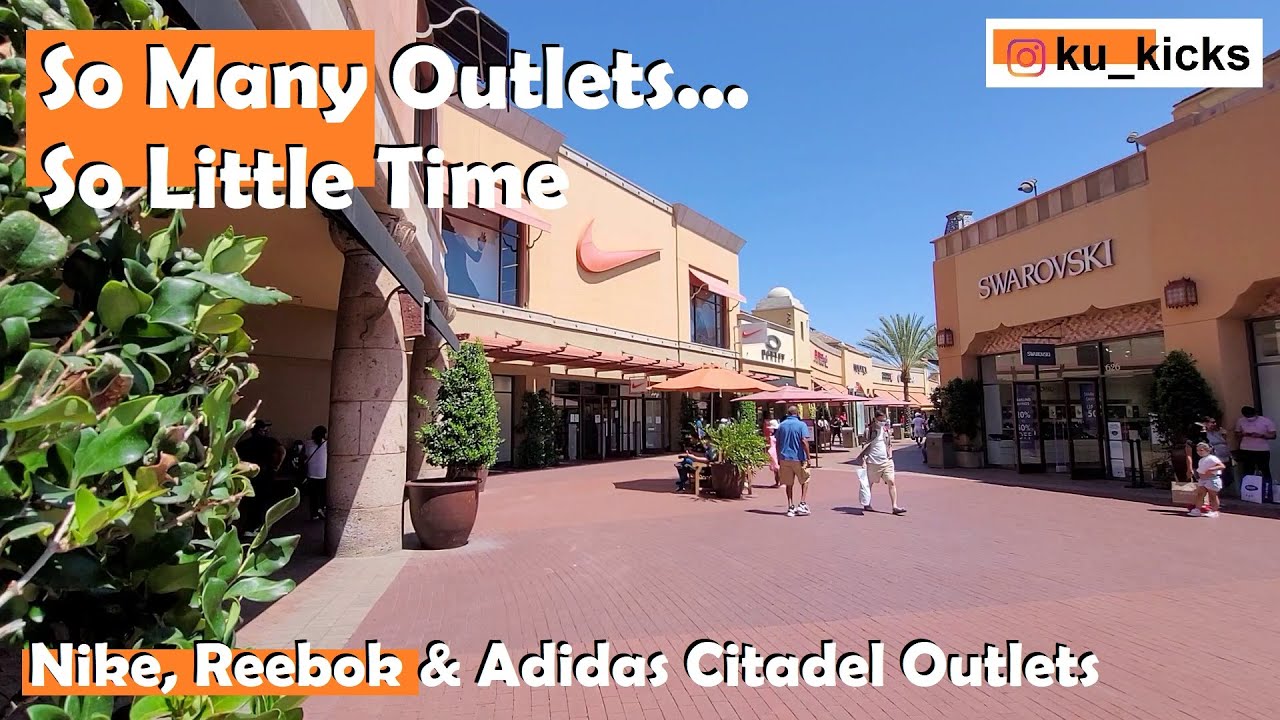 Nike Outlet, Reebok Outlet & Adidas Outlet in 1 Trip!! Citadel Outlets -  YouTube