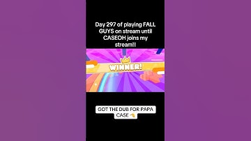 Day 297 of playing FALL GUYS on stream until CASEOH joins my stream!! #fypシ #fallguys #twitch