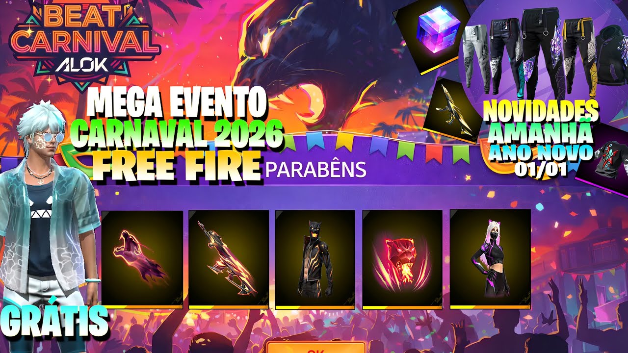 NOVO MEGA EVENTO DE CARNAVAL 2026! EVENTOS DE ANO NOVO, CONJUNTO GRÁTIS,ANGELICAL, LOJA PRIME E MAIS