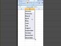 MS-EXCEL Me Month Name Kaise Likhe | How To Write Month Name In Excel | Excel Tips & Tricks #shorts