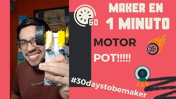 🔴 REGULA un VELOCIDAD de un MOTOR DC con un POTENCIÓMETRO ▶ 27 DÍA (30daystobemaker) #shorts