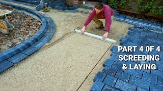 Block Paved Driveways PART 4 of 4 SCREEDING & LAYING, jointing & cutting in manholes