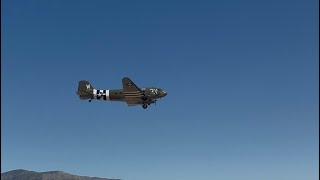 Douglas C-47 “That’s All, Brother” taking off from White Sands Regional Airport. April 18th, 2026