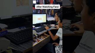 Me after watching Farzi ???? #farzi #song #movie  #youtubeshorts #popular #money 