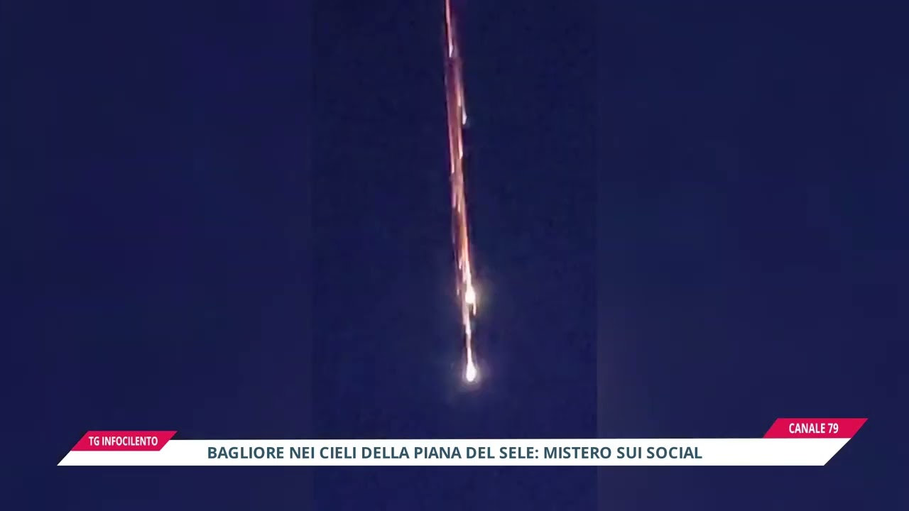 Bagliore nei cieli della Piana del Sele: mistero sui social