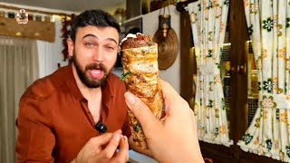 شاورما تركية ET DÖNER من اللحم المفروم 🔥😱 شيف عمر