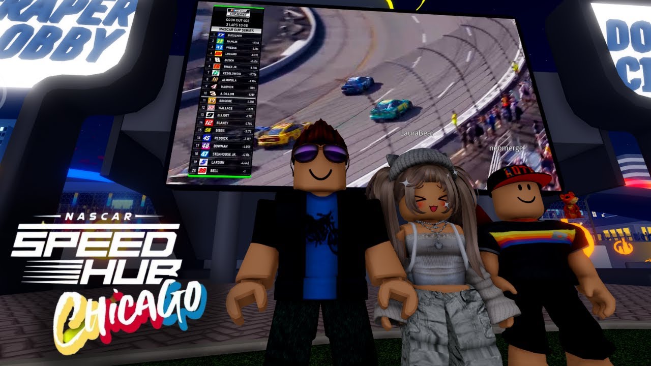 Roblox Girl. NASCAR Speed ​​Hub. ROBLOX. 2023, NASCAR Roblox game.  Essential T-Shirt for Sale by Mycutedesings-1