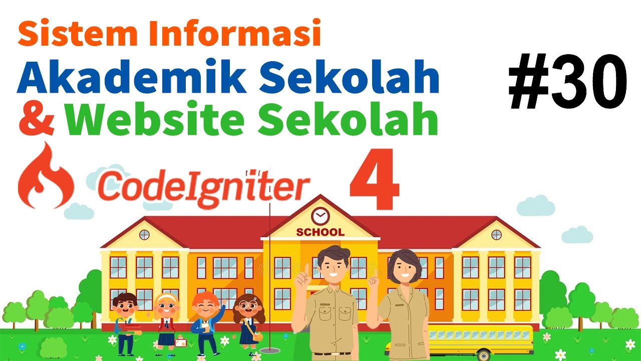 30 Membangun SIAKAD Sekolah Codeigniter 4 - Setting Part 2 - YouTube