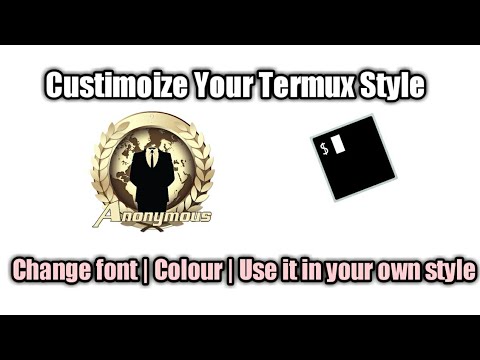 Customize TERMUX according to your  wish