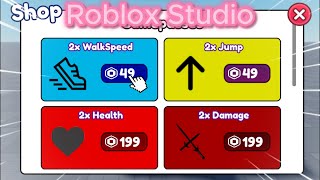 Roblox Studio, How to make an advanced robux shop!