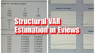 Structural Vector Autoregressive (SVAR) Modelling in Eviews screenshot 4
