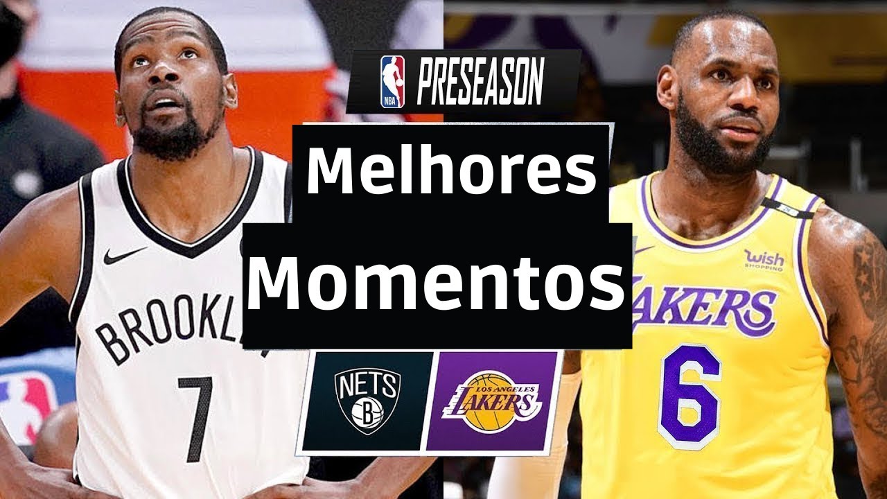 Brooklyn Nets x Los Angeles Lakers Melhores Momentos Da Pré Temporada ...