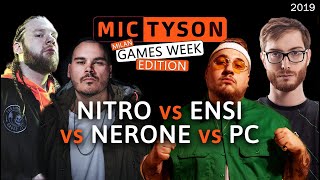 NITRO vs ENSI vs NERONE vs PAOLOCANNONE - Mic Tyson SPECIAL EDITION MilanGamesWeek 2019 Freestyle