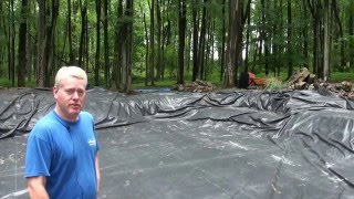 Large Koi Pond Renovation Project in Frenchtown, NJ