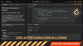 LEETCODE DAILY QUESTION 2707 | Extra Characters in a String | Is Kabir Coding #coding #leetcode