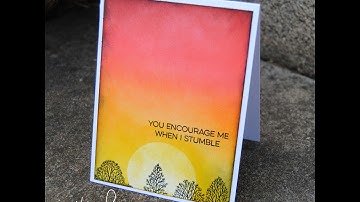 Distress Inks 101: Natural Backgrounds Sunrise