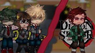 MHA react to tanjiro kamado ll NO PART 2 ll