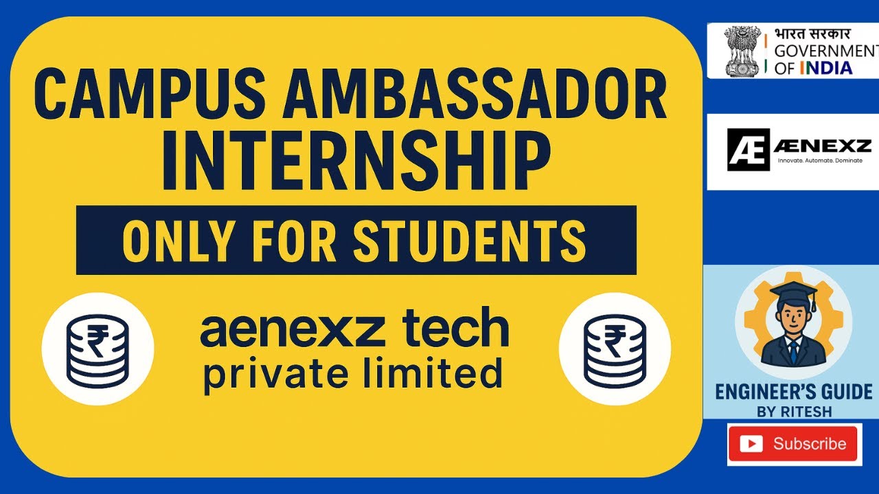 Campus Ambassador Internship – Aenexz Tech Pvt. Ltd. | 2 Months | Up to