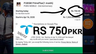 Trick to buy Royal-pass in 750 rupees in pakistan | Prime-plus subscription in 750 rupees | 900 UC