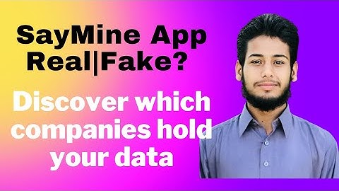 SayMine App | How To Erase Your Digital Footprint For Free| Track & Delete Your Personal Data Online