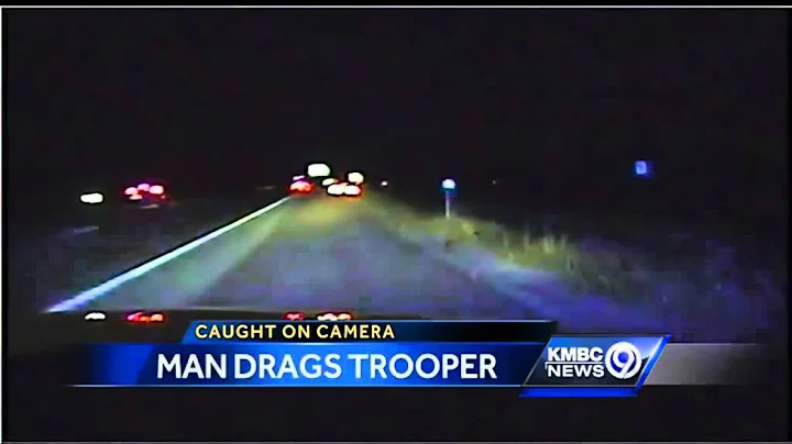 Dashcam video shows trooper being dragged in traffic stop