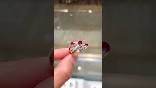 Lab grown ruby anniversary rings #engagementring Net Worth