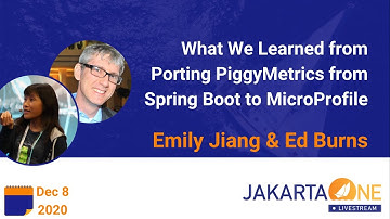 What We Learned from Porting PiggyMetrics from Spring Boot to MicroProfile | JakartaOne Livestream
