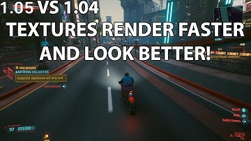 Cyberpunk 2077 1.05 Vs 1.04 (Base PS4)