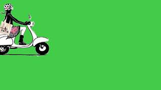 Green screen vespa