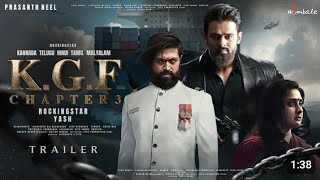 K.G.F: Chapter 3 - HINDI Trailer | Rocking Star Yash | Prabhas | Prashanth Neel | Sanjay D, Rashmika