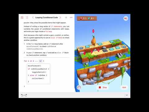 Looping Conditional Code in Swift Playgrounds