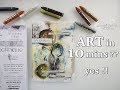 3 Simple Steps in 10 minutes Art Journaling Tutorial #7 ♡ Maremi's Small Art ♡