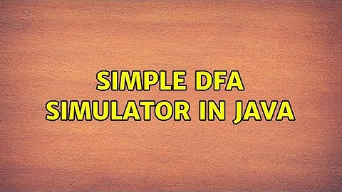 Simple DFA simulator in Java