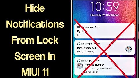 How To Hide Notifications On Lock Screen In MIUI 11 ft. Redmi Note 7 Pro [Hindi]