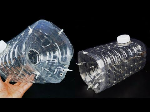教大家用塑料瓶制作一个捕鱼陷阱