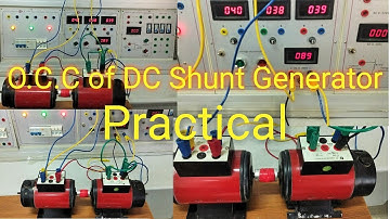 Open circuit curve of dc shunt generator practical | OCC of dc generator | experiment | YL-195