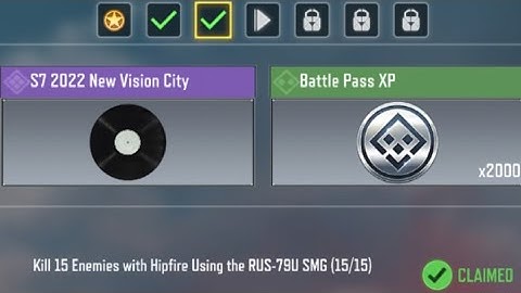 Call Of Duty Mobile Kill 15 Enemies with Hipfire Using the RUS-79U SMG Task Complete