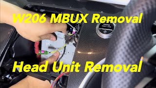 W206 MBUX Head Unit removal how-to video, How to remove MBUX Head Unit