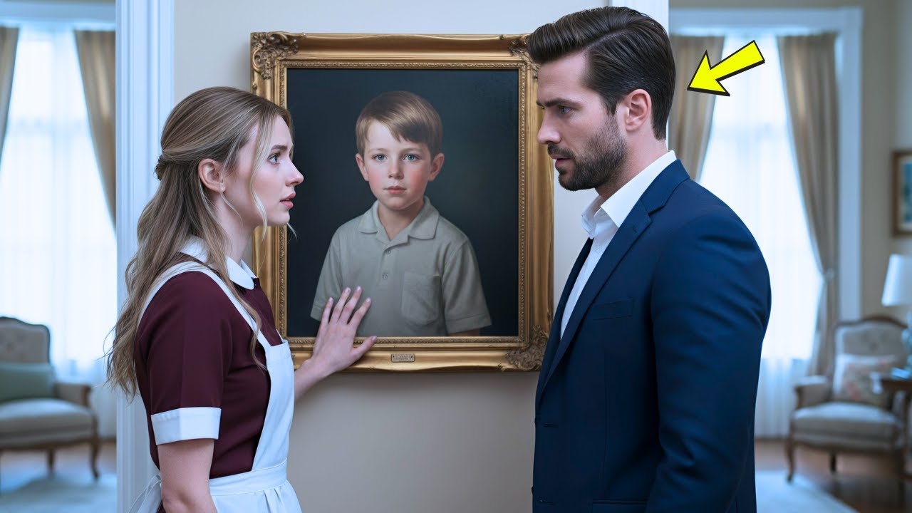«Сэр, этот мальчик жил со мной в приюте!» — застенчивая уборщица плакала у портрета миллиардера