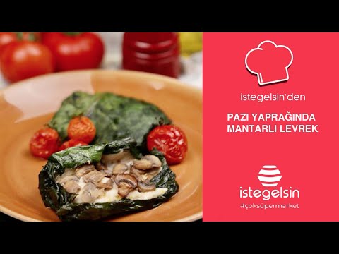 Yemek Tarifleri  I Pazı Yaprağında Mantarlı Levrek