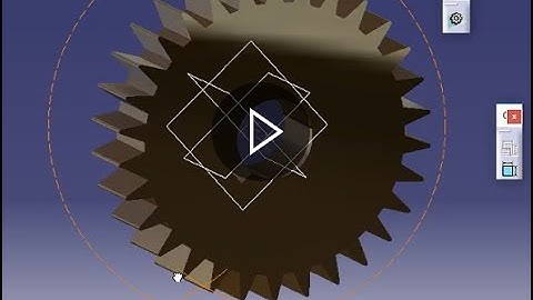 Design of Spur Gear for  CATIA V5 Part design in HINDI Language.....