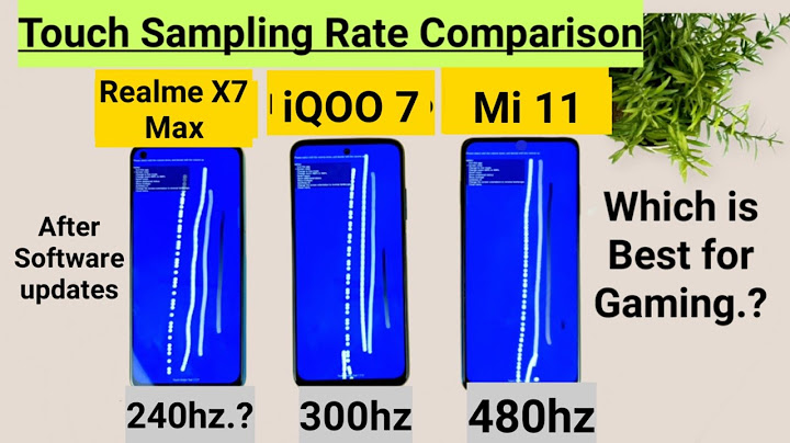 Realme X7 Max vs iQOO 7 vs Mi 11 Touch sampling rate Comparison 240hz vs 300hz vs 480hz 🔥🔥🔥
