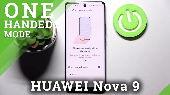 How to Use One-Handed Mode in HUAWEI Nova 9 - Make Screen Smaller