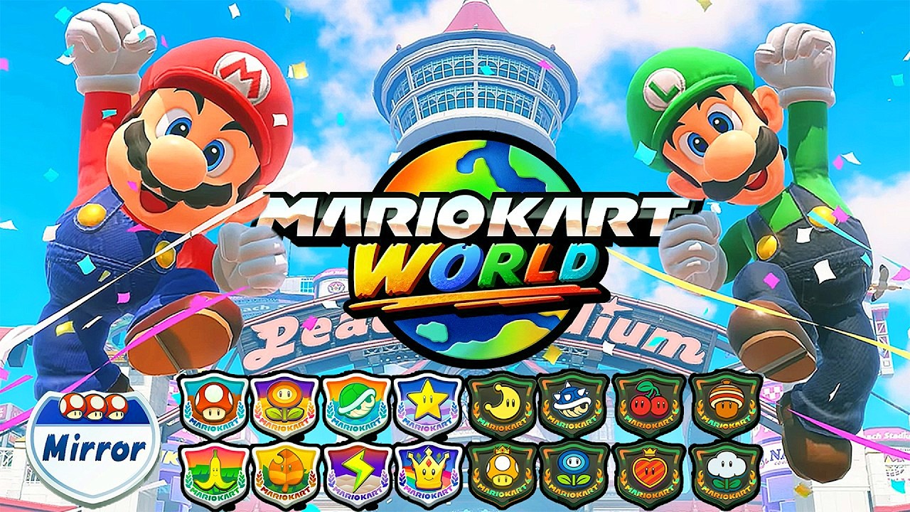Mario Kart World - All Grand Prix and Knockout Courses + Mirror Mode [Full Walkthrough] (4K)