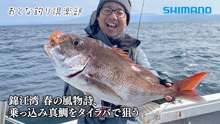 【おとな釣り倶楽部】早春の鹿児島県・錦江湾でのっこみ真鯛、鯛ラバで良型を狙う！